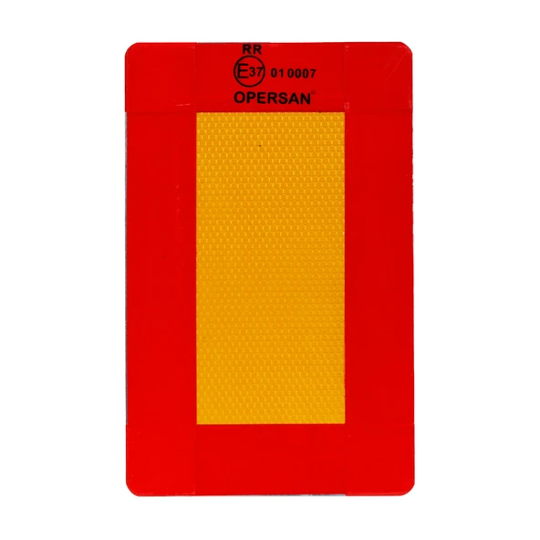 Mega Oto Market Opersan Reflektör Çekici Römork Tır Kamyon Tabel 1 mm Aluminyum Sac 22x36 cm Kısa Dikdörtgen 1 Adet