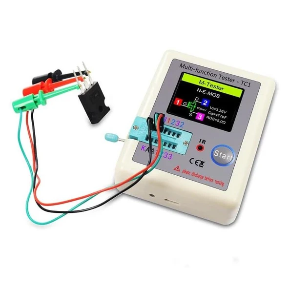 Fnirsi LCR-TC1 Çok Fonksiyonlu 1.8 Inch TFT Ekran Test Cihazı - 2