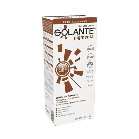 Solante Güneş Losyonu Pigmenta Lekeli Ciltler Spf 50+ Faktör 50 ml