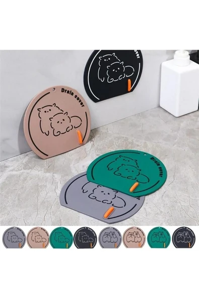 4 Adet Yeşil Silikon Kötü Koku Önleyici Mat Banyo Mutfak Lavabo Için Gider Süzgeci Tıkanıklık - 6