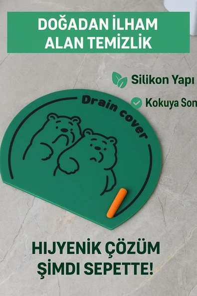 Yeşil Silikon Kötü Koku Önleyici Mat Banyo Mutfak Lavabo Için Gider Süzgeci Tıkanıklık Önleyici