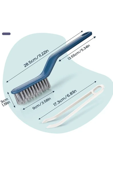 3’lü Ultra Temizlik Seti – Cımbızlı Fırça + Inox Bez + Silikon Eldiven | Yağ, Kir ve Derz Canavarı - 8