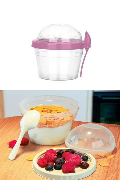 4 Adet Taşınabilir 500 ml Bebek Mama Saklama Atıştırmalık Kabı Hazneli, Plastik, Sızdırmaz - 7