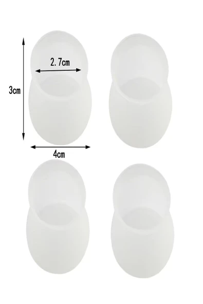 48 Adet Silikon Masa Sandalye Ayak Koruyucu Kapak Ahşap Parke Zemin Koruyucu Çizmez Ses Yapmaz Ped - 3