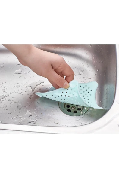 Yıldız Şeklinde Yumuşak Silikon 5 Vantuzlu Mutfak Banyo Evye Lavabo Küvet Duşakabin Süzgeci 3 Adet - 7