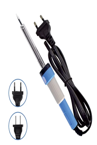 220V 80W Kalem Tipi Elektrikli Havya | İnce Uçlu, Değiştirilebilir Uç, 1 Metre Kablo - 3