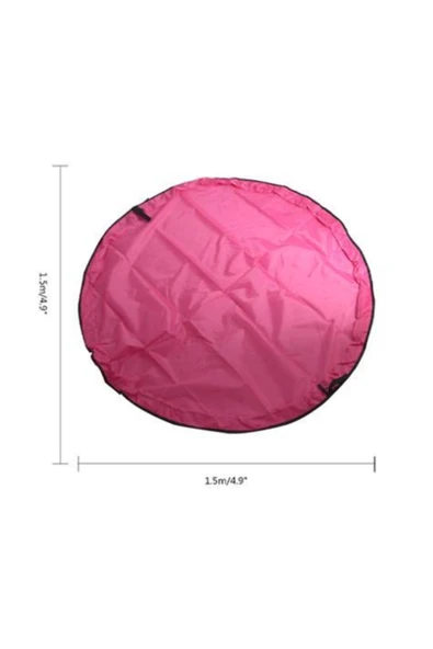 Taşınabilir Çocuk Oyuncak Taşıma Saklama Çantası Ile Dağınıklığa Son Oyun Matı Halısı 150x150 - 3