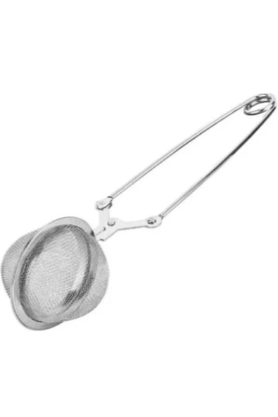 3 Adet Metal Kaşık Çay Topu Demlik Filtre Ihlamur Bitki Sıkma Yaprakları Örgü Süzgeç Demlik Saplı - 5