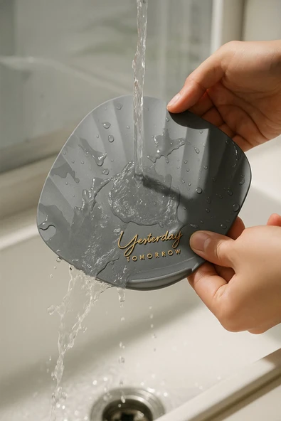Gri Deniz Kabuğu Şeklinde Silikon Kötü Koku Önleyici Mat Saç Toplayıcı Banyo Mutfak Süzgeç Tıkacı - 8