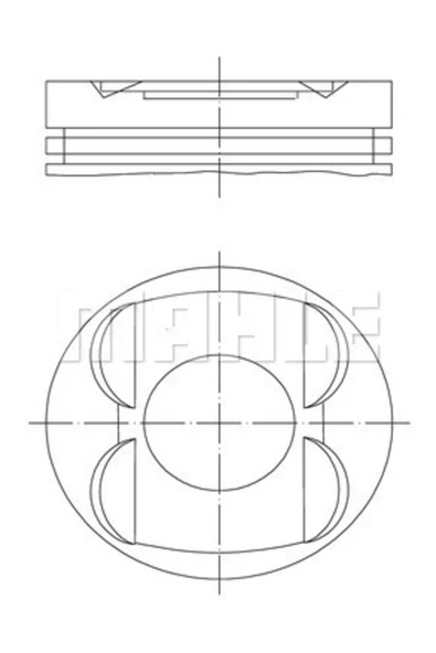 Mahle 0011401  Piston 89.90mm 0.25 W202 C43 Amg W203 C320 C208 Clk320 3.2ı 02- M112.946/953 ürün görseli 1