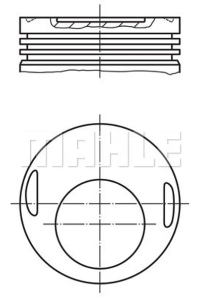 Mahle 0027001 Piston Segman 95.50 Mm (-1.00) M 102 E 23 - 230e ürün görseli 1