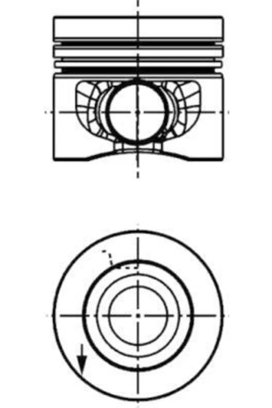 Kolbenschmidt 40558620  Piston Segman (ad) 050 09- Golf Vı-jetta-passat-amarok-t5 2.0tdı ürün görseli
