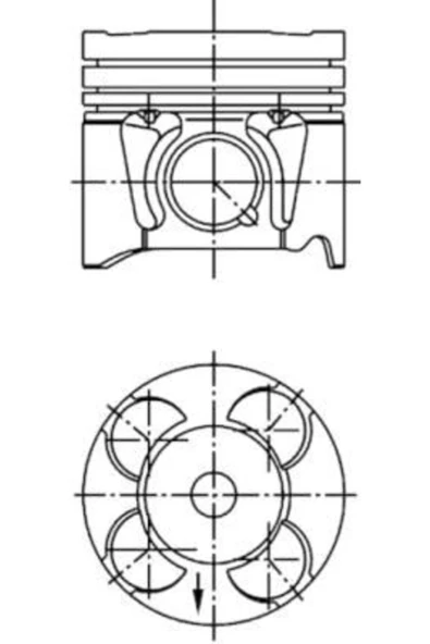 Kolbenschmidt 41660600 Pıston Segman Std 69,6mm Corsa E (x15) / 1.3 Cdtı (08, 68) / B 13 Dtc Euro 5