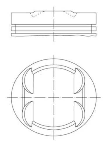 Mahle 0013400  Piston 89.90Mm Std W210 S210 C280 E280T 2.8I 96-03 M112.920/921 ürün görseli 1