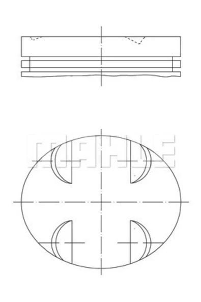 Mahle 0052400  Piston.272 92.90 Mm ürün görseli 1