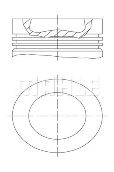 Mahle 028PI00100000 0 Piston Segman Amarok Passat T5 2.0 TDI Caha-Cdba-Cbdc 81.00