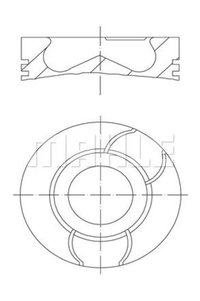 Mahle 0400312  PİSTON SEGMAN 0.50 -0.20MM KISA 206 307 C3 FIESTA 1. ürün görseli 1