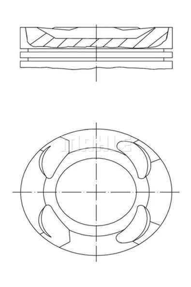 Mahle 081PI00125000 PISTON SEGMAN STD 82.00 mm BMW B38 / F40-F45-F48-F55-F56