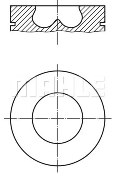 Mahle 081PI00113002 081pı00113002 Piston N47n 2.0d F10-f30 184ps 84.5mm 7810762