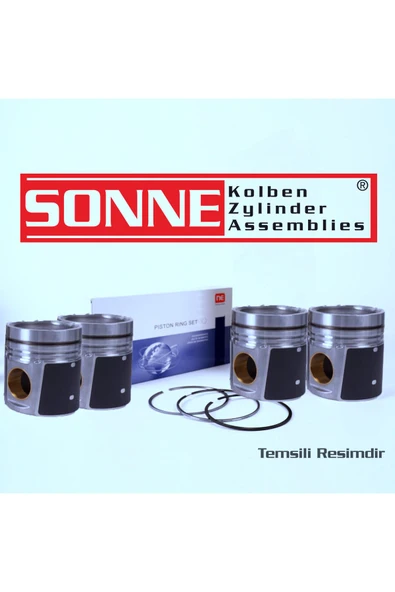 Sonne 095KR00903 PİSTON SEGMAN STD %20 KISA N-47 84.00 MM E-60/61/81/82/83/8 ürün görseli 1