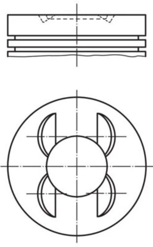 Mahle 028PI00153002 -knecht-behr 028pı001530 Piston Complete 80 Mm Vw 0 ürün görseli
