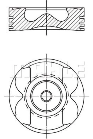 Mahle 0222601  Piston Segman 0.50 Master Movano 2.5 DCI G9U 04- 89.50