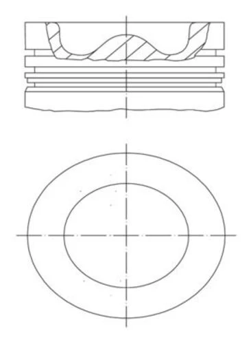 Mahle 039PI00127001 -knecht-behr 039pı00127001 Piston Complete 75.4 Mm Peugeot 0 ürün görseli