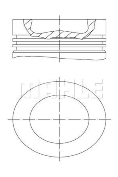 Mahle 028PI00116000 Pıston Segman Caddy Iıı Passat Jetta Iv Golf Vı A3 A4 A5 Octavıa 2.0tdı Cff Cfg Cfh Clc 81.01 ürün görseli 1