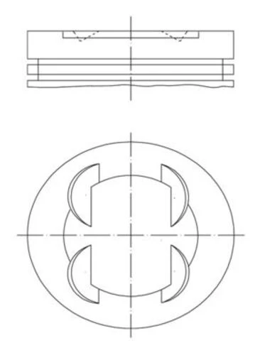 Mahle 011PI00110002 -knecht-behr 011pı0011000 Piston Opel 73.4 Mm 0.50 0 ürün görseli 1