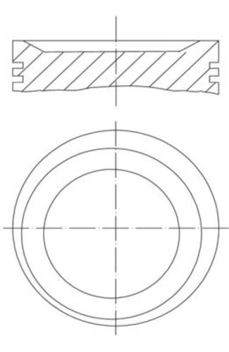 Mahle 0831000  Piston 85.00Mm Std E36 E46 316I 318I 1.9I 98-01 M43B19 (118 Ps)
