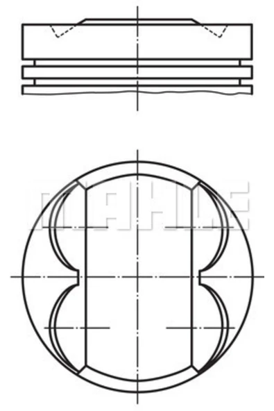 Mahle 011PI00113002 011pı00113002 Piston Segman 0.50 73.90 Mm (opel : Corsa D-e 1.2 10- /chevrolet: Aveo Iı 1.2 16