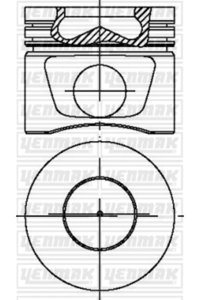 Yenmak 31 4298-STD Piston Segman A3