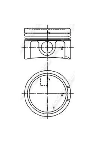 Yenmak 31 4342-0 Motor Piston Segman Std A3 A4 A5 Cc Passat 1.8 Tfsı 16v 1.8 Tsı 16v ürün görseli 1