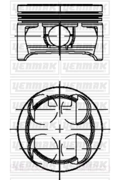 Yenmak 31 Prcknt - Motor Piston Segman Std Aveo Iı 1.2i 16v Corsa D 1.2i 16v 86 Ps