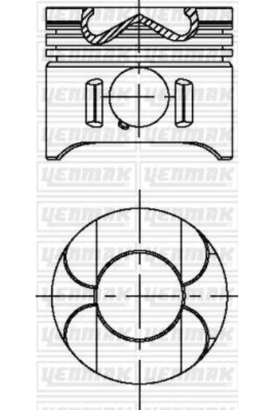 Yenmak 31 PISTON SEGMAN STD 88.00 MM ( MERCEDES OM611 SPR./VITO CDİ (28 PİM) 97-01 ) 72599 STD ürün görseli 1
