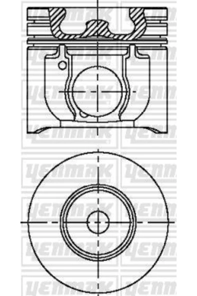Yenmak 31 Motor Piston Seğman 89.91mm Std Transit V184 2.4 Tdçi 125ps Duratörq 03