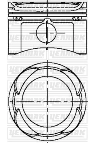Yenmak 31 -4287-0 Piston Segman Std Palio Albea Punto 1.2 16v Adet 70.8mm ürün görseli 1