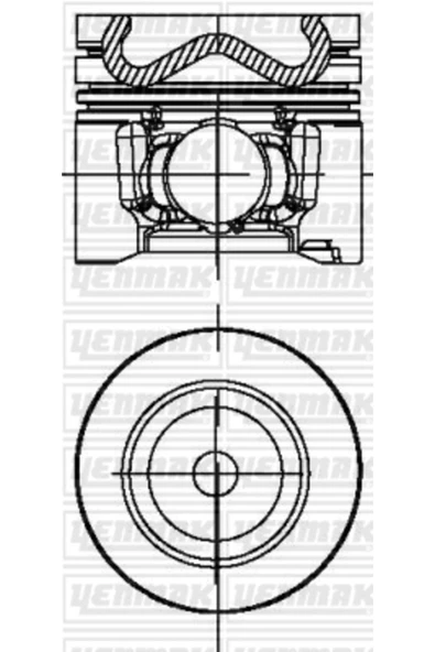 Yenmak 31 -4496-0 Piston Segman Std 308 508 3008 5008 / C4 Ds4 / Focus 12- 1.6 Hdı Dv6c Adet 75mm ürün görseli 1