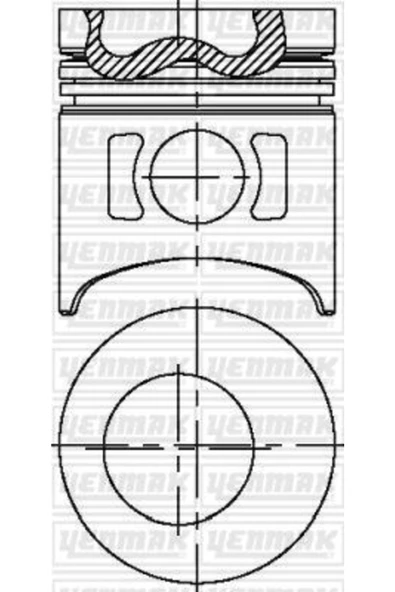 Yenmak 31 -3665-0 Motor Piston Segman Std H350 / Hd77 Kamyonet 100 Mm ürün görseli 1