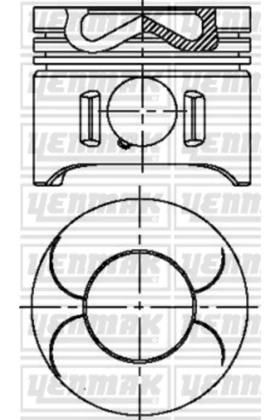 Yenmak 31 -4718-0 Piston Segman (adet) Std 98- C-seri (w202-w203) E-seri (w210) Sprinter-vito *88,01* ürün görseli 1