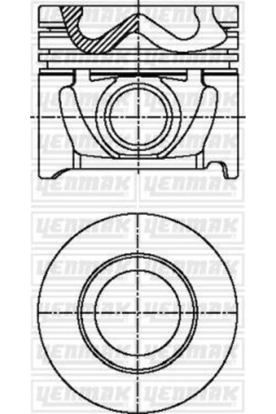 Yenmak 31 -4444-0 Piston Segman (adet) Std 03-06 Accent-getz Dizel *83* ürün görseli 1