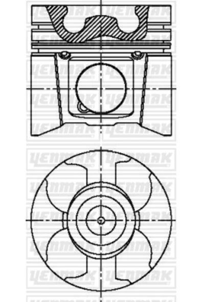 Yenmak 31 -4159-0 Piston Segman Std Master Iı 04- / Movano 2.5 Dcı G9u Adet ürün görseli 1