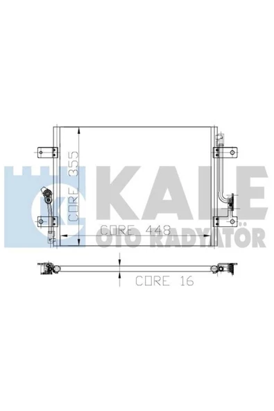 Kale 010ABC010 OTO Radyatör 0 Klima Radyatörü Palio 1.2 448X355X16 ürün görseli