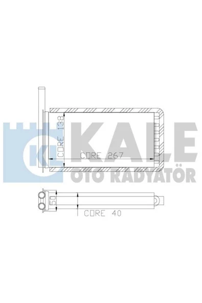 Kale 0285842AL OTO Radyatör 0 Kalorifer Radyatörü Escort 1.4Cl ürün görseli 1