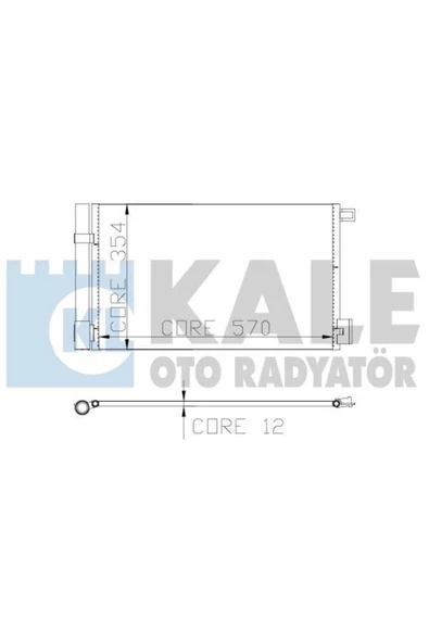 Kale 010ABC080 0 Klima Radyatörü Fiorino 08- Punto Evo 09- Punto III 12- Grande Pun 10- /  38078656 ürün görseli