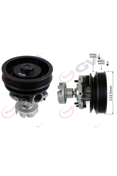 GVA 5226065 Devirdaim Tipo 160 1.4-1.6ie-tempra 2000 Klimalı-lancıa 1.6ie Pa599