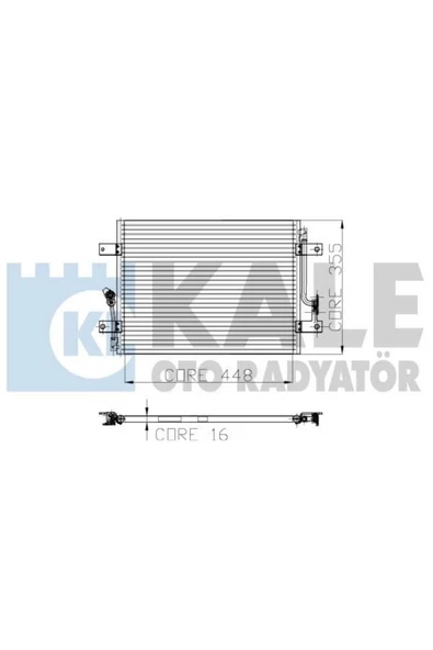 Kale 010ABC030 0 Klima Radyatörü Palio 02- Siena 02- Albea 02- 1.2 8V 1.2 16V 1.6 16V 445X350X16 ürün görseli