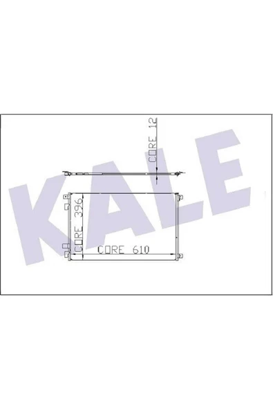Kale 050ABC040 OTO Radyatör 0 Klima Radyatörü Megane II 02-08 Scenic II 03- 615X396