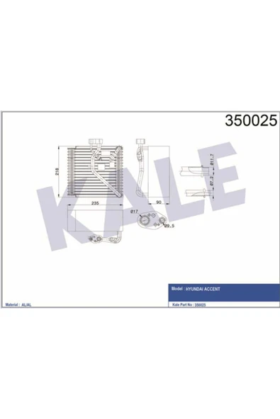 Kale 350025  EVAPORATÖR ACCENT ürün görseli 1