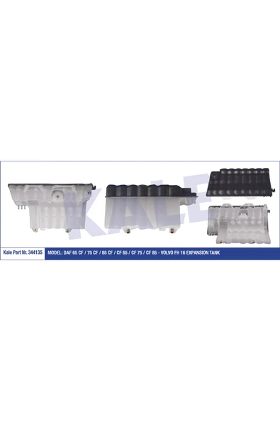 Kale 344135 OTO Radyatör  Genleşme Tankı Daf 65 Cf-75 Cf-85 Cf-Cf 65-Cf 75-Cf 85-Volvo Fh 16 Kapaklı ürün görseli